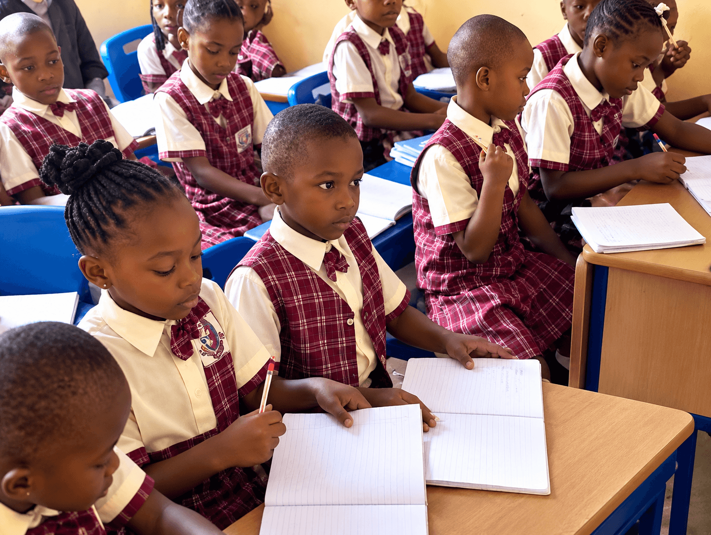 Students learning in a classroom at Excellent Yisheng Digital Schools
