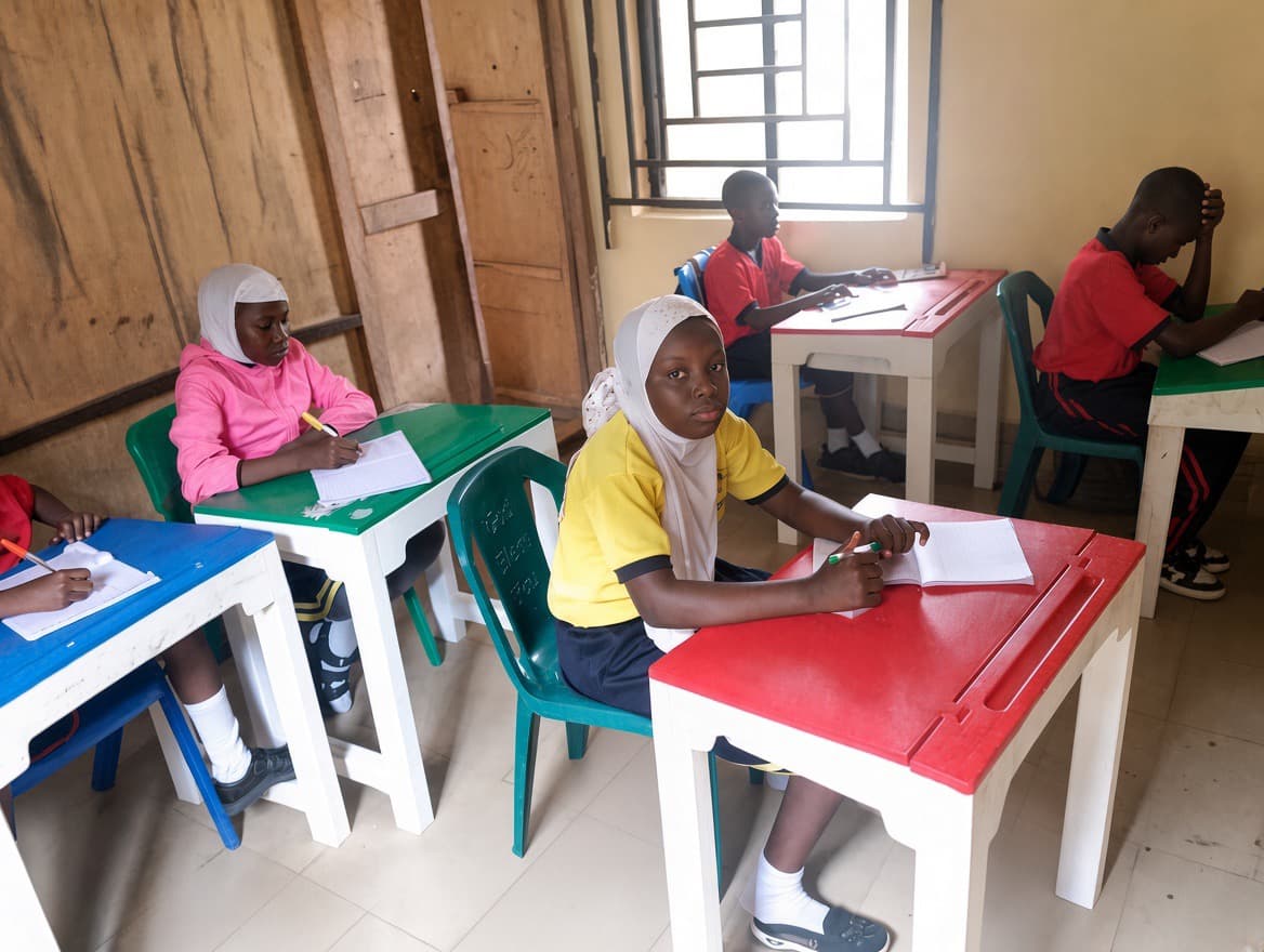 Students participating in school activities