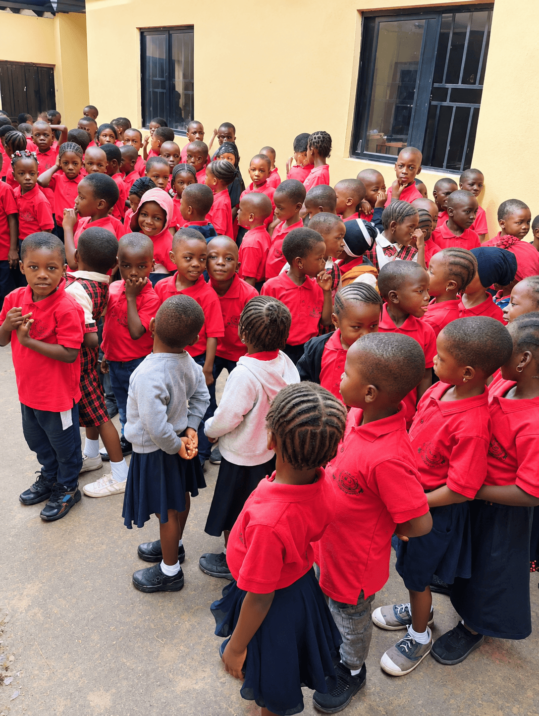Students taking part in school activities
